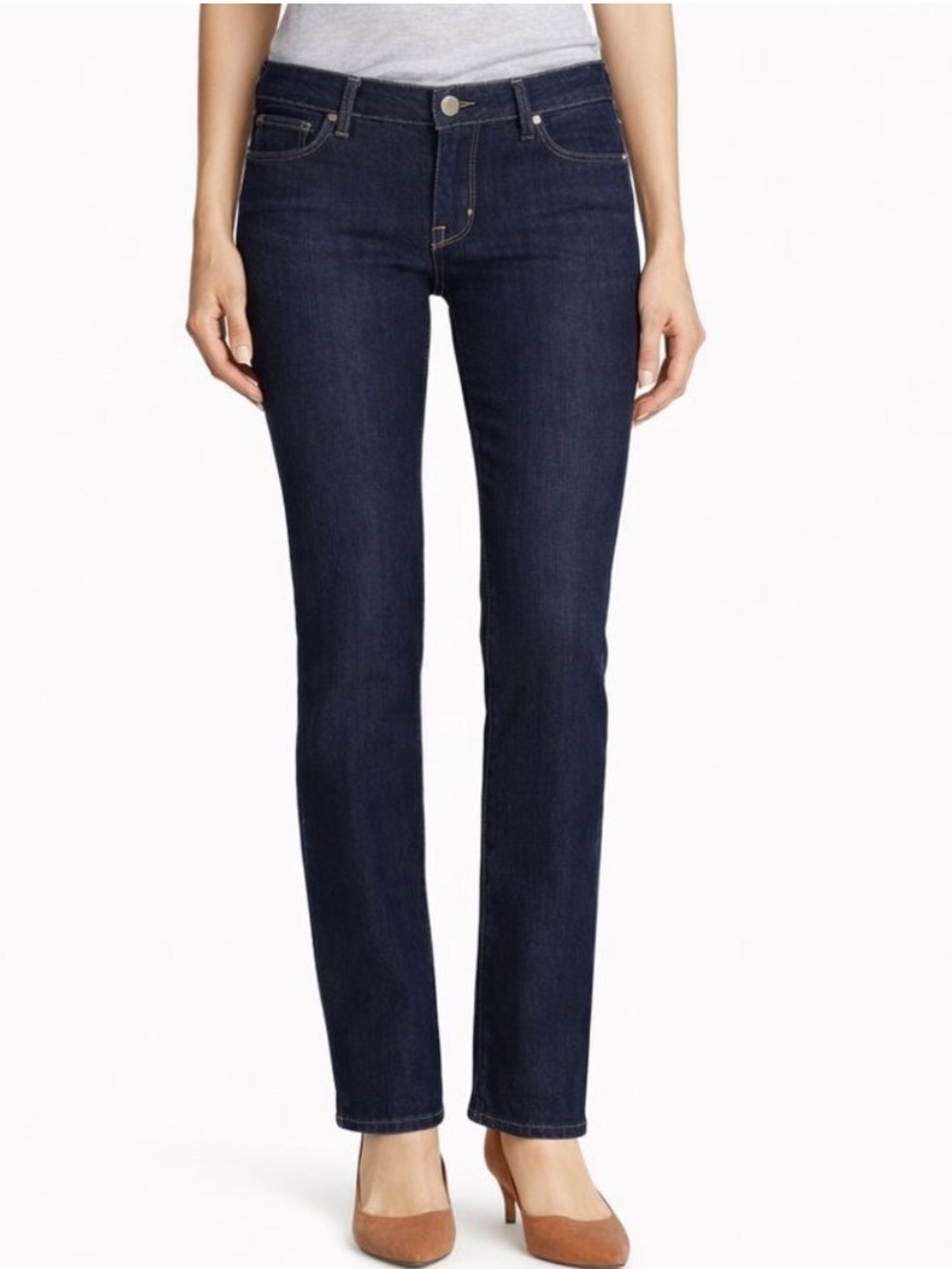 PAIGE Skyline Straight Jeans Lucid Dark Wash Mid Rise Womens size 29